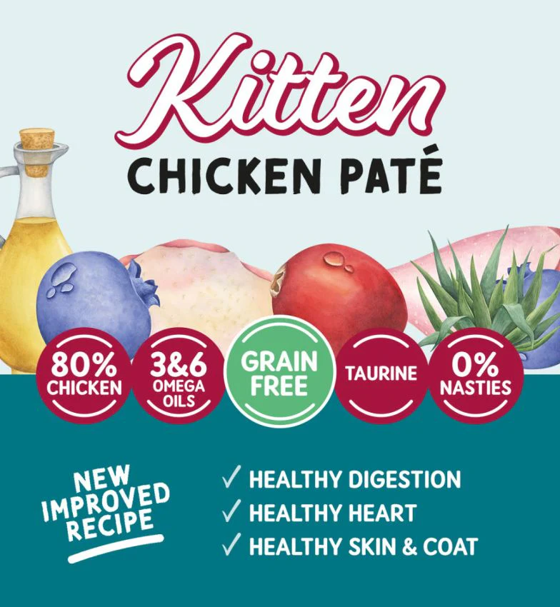 Naturo Kitten Chicken Paté Pouch 85g - Image 2