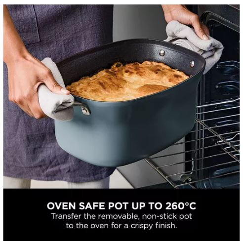 NINJA Food Cooker 8-in-1 Slow Cooker 8L - Sea Salt Grey - Image 10