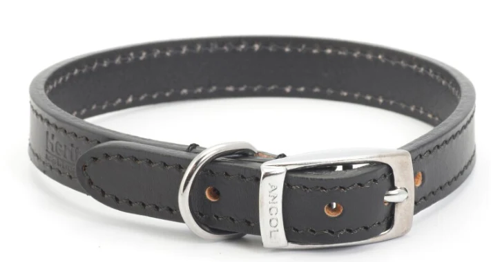 Ancol Sewn Lined Collar Black
