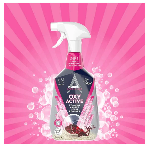 Astonish Oxy Active Foaming Carpet Stain Remover 750ml