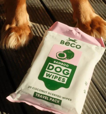 Beco Bamboo Dog Wipes Coconut Scented 20pk - Image 2