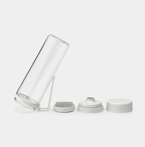 Brabantia Make & Take Water Bottle with Strainer - Light Grey - Image 2