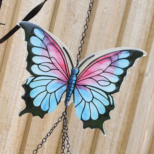 Butterfly Wind Chime 23x78cm 2 Assorted - Image 3