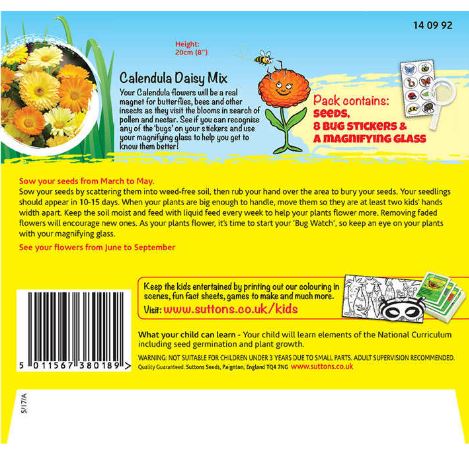 Calendula 'Bug Magnet (Daisy Mix)' - Seeds - Image 3