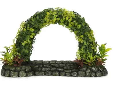 Classic Aquatics Stone Arch With Plants Large