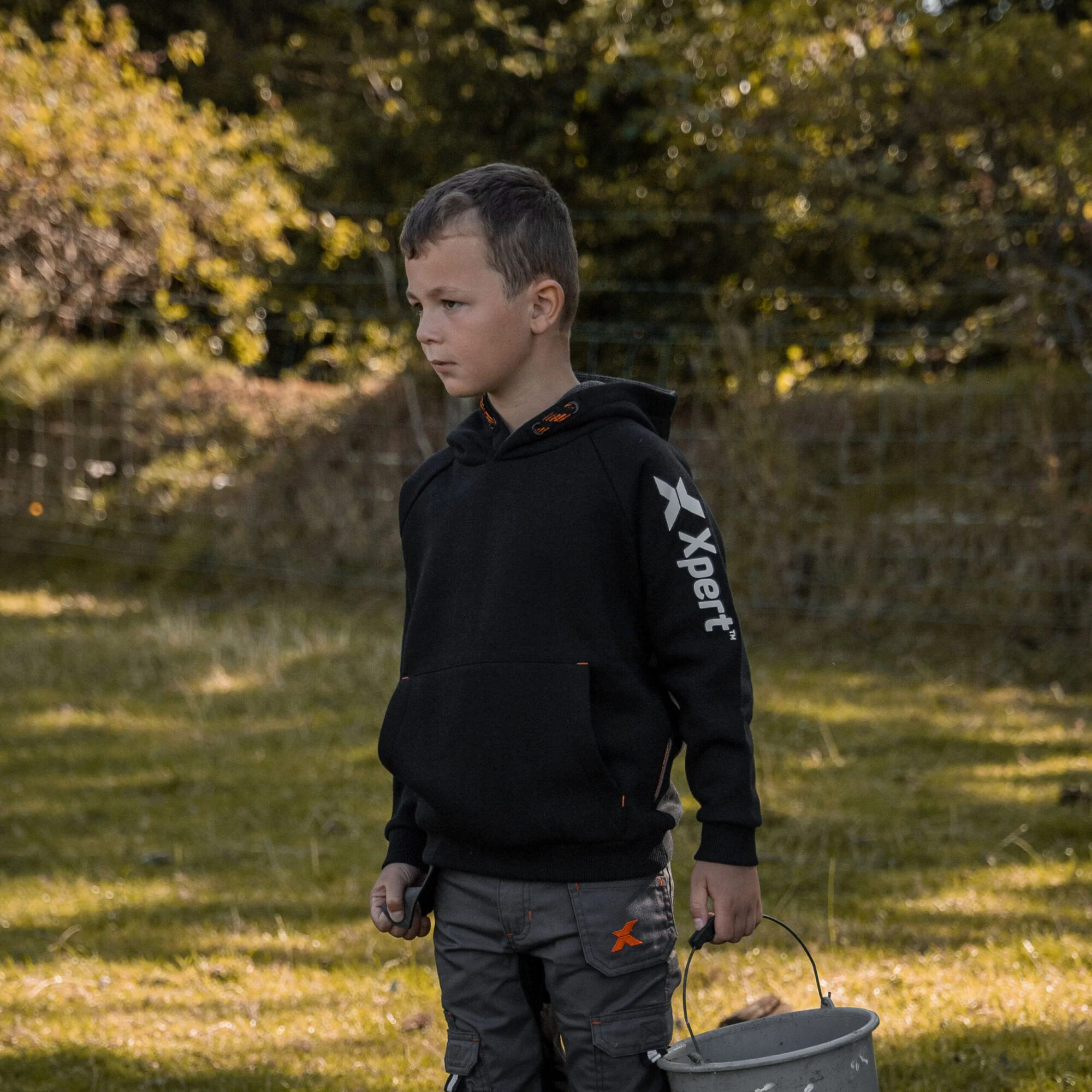 Xpert Pro Junior Pullover Hoodie Black - Image 3