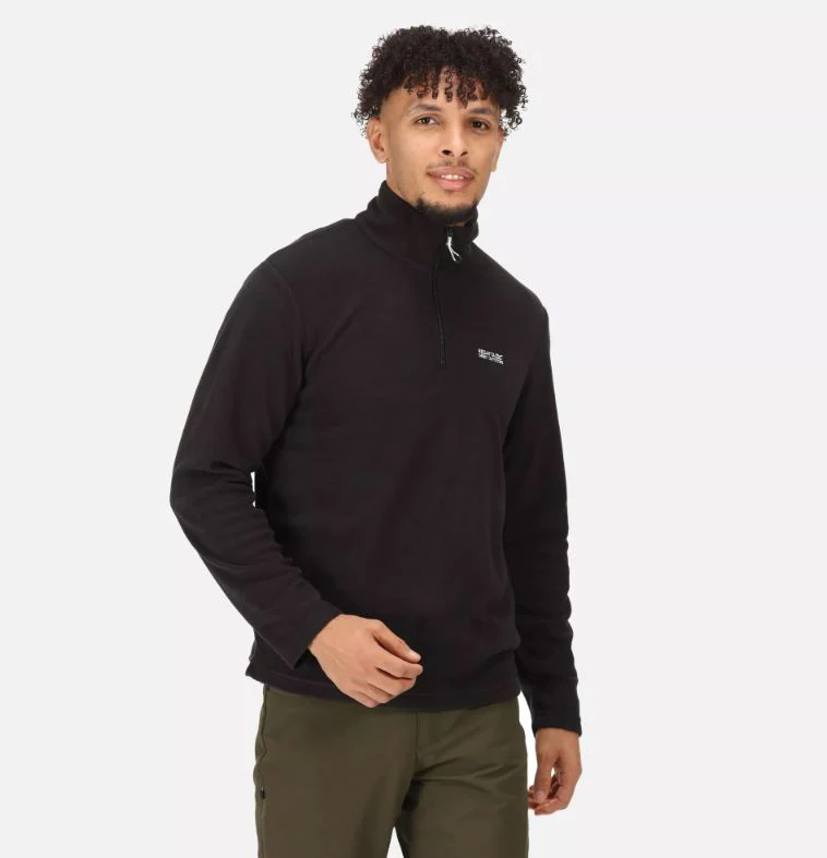 Regatta Men's AW23 Thompson Lightweight Half Zip Fleece | Black - Image 8
