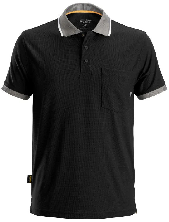 Snickers 37.5® Tech Short Sleeve Polo Shirt - Black