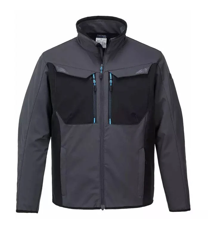 Portwest WX3 Softshell Jacket Metal Grey - Image 5