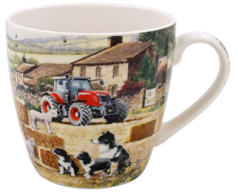 Collie and Sheep Large Mug