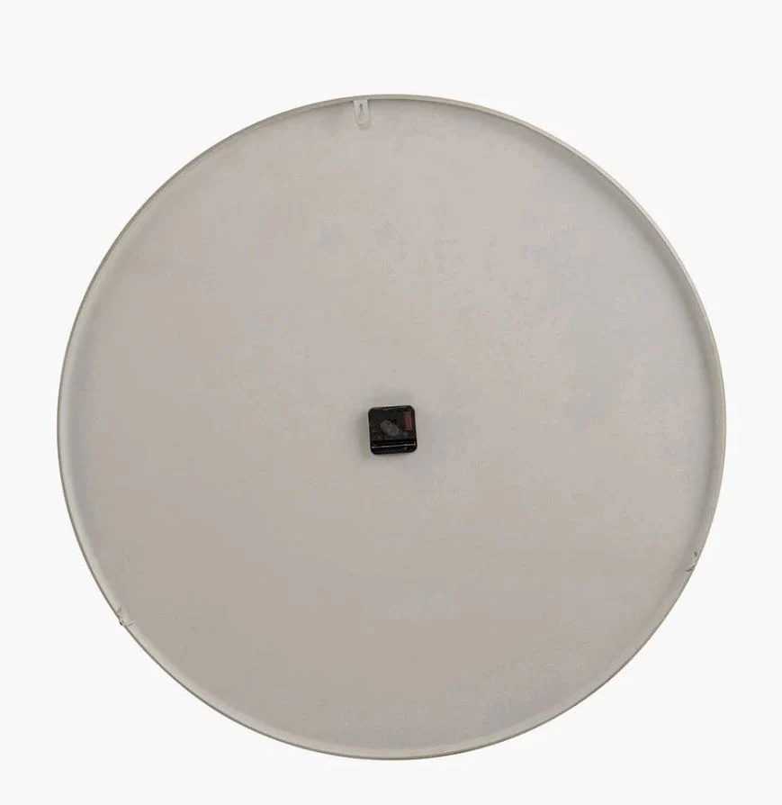 Cool Grey and Silver Metal Retro Wall Clock - Image 6