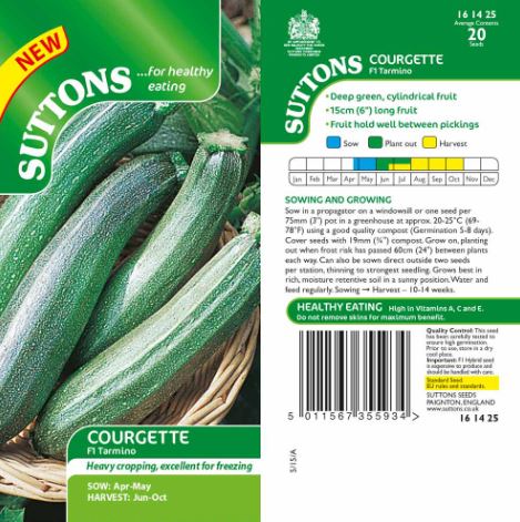 Courgette F1 'Tarmino' - Seeds - Image 2