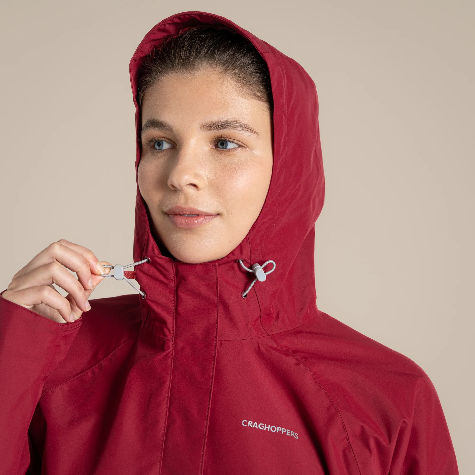 Craghoppers Women's Ossus Waterproof Jacket | Sumac Red - Image 7