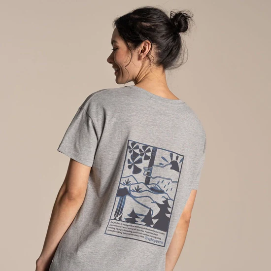 Craghoppers Yago Short Sleeved Top - Grey - Image 2