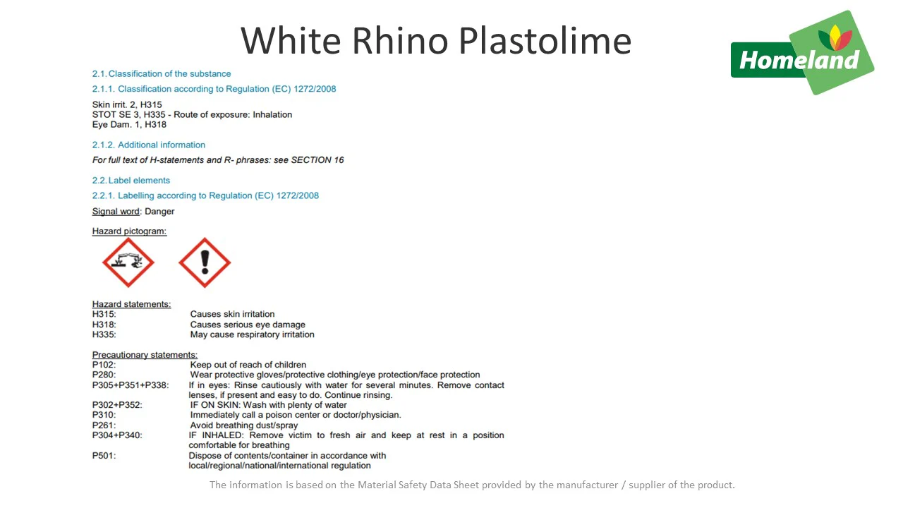 White Rhino Plastolime (25KG) - Image 2