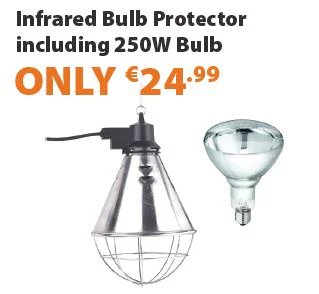 Infrared Bulb Protector Including 250W Bulb