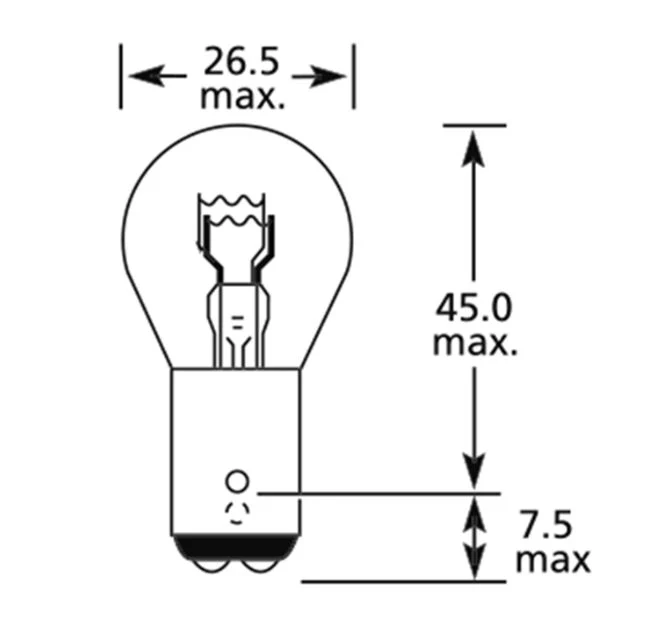 Lucas Side Bulb 12v 21/5w - Image 2