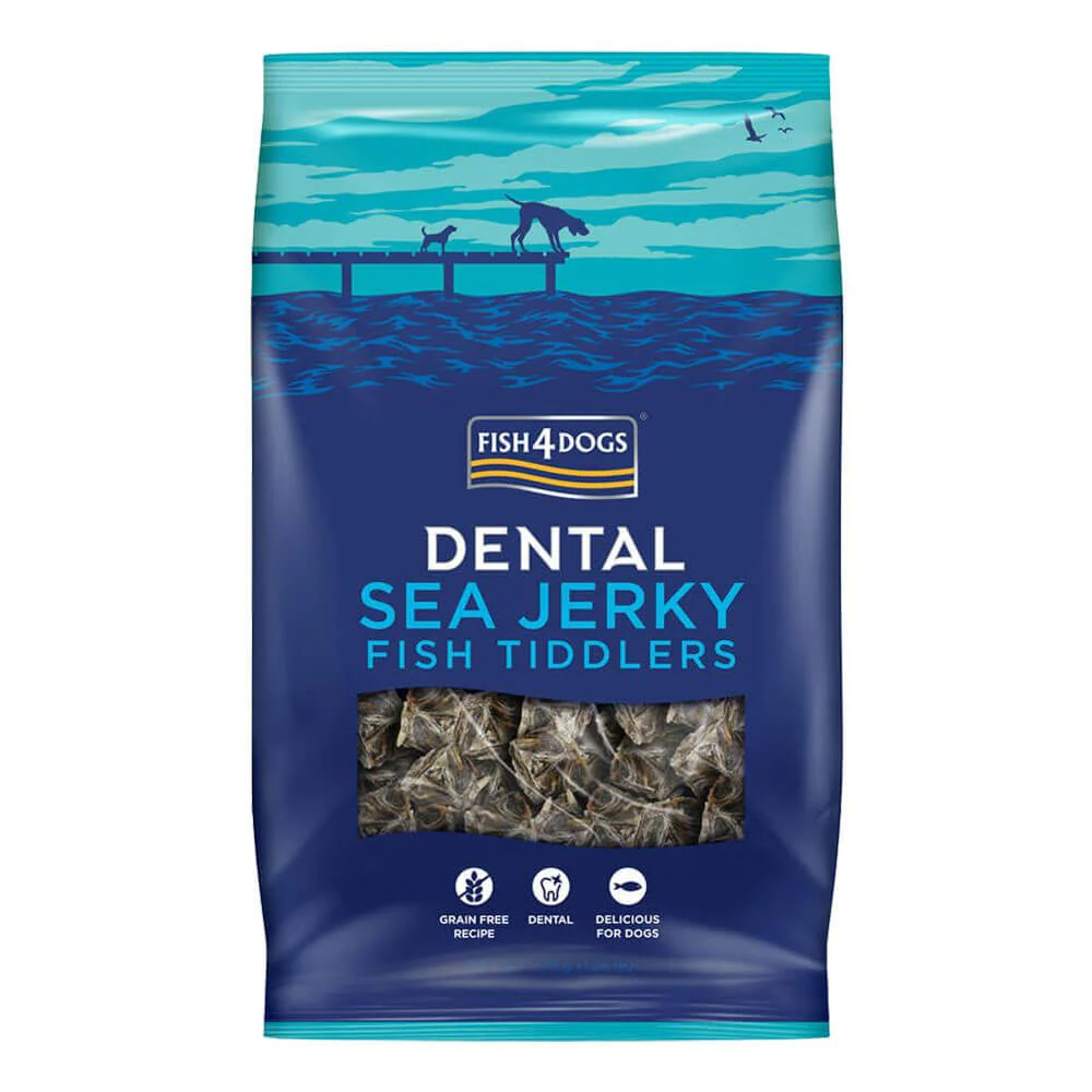 Fish4Dogs Dental Sea Jerky Fish Tiddler 115g