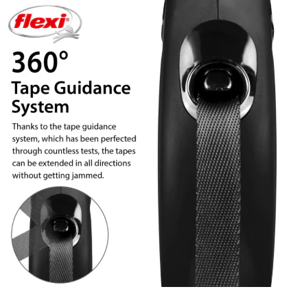 Flexi Classic Xs Black Cord Lead 3M - Image 3