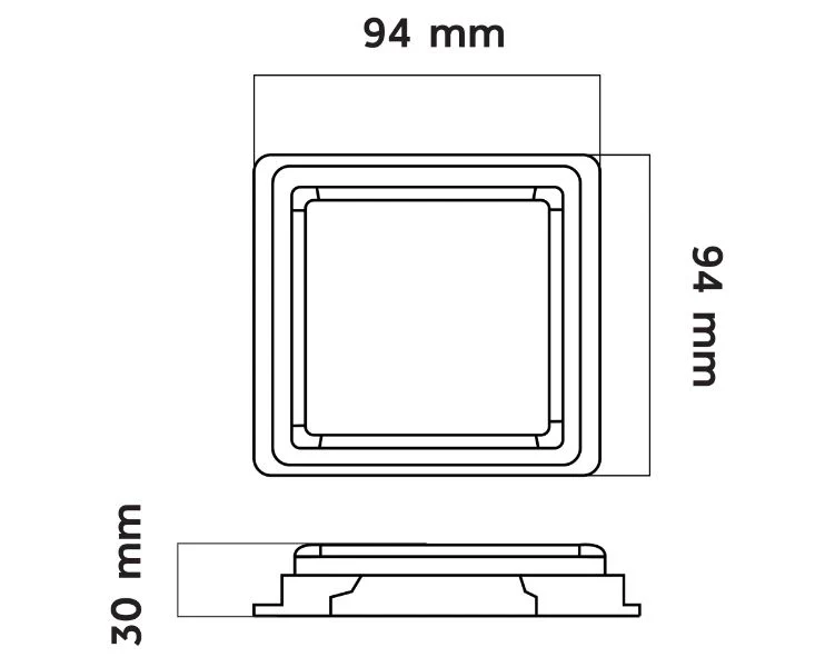 Led 3 Function Sqr Rear Combi Lamp (VS-L93RY) - Image 8