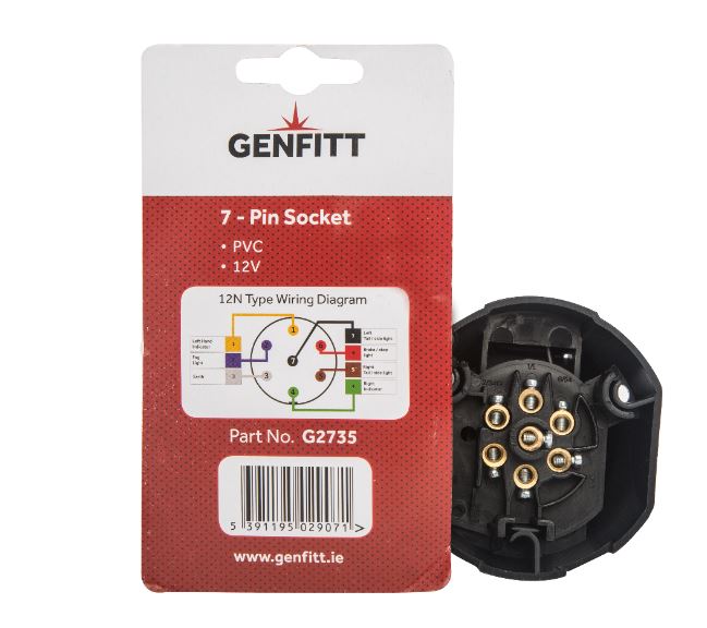 7 Pin 12volt PVC Socket - Image 3