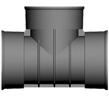 225mm Twinwall 90 Deg Bend