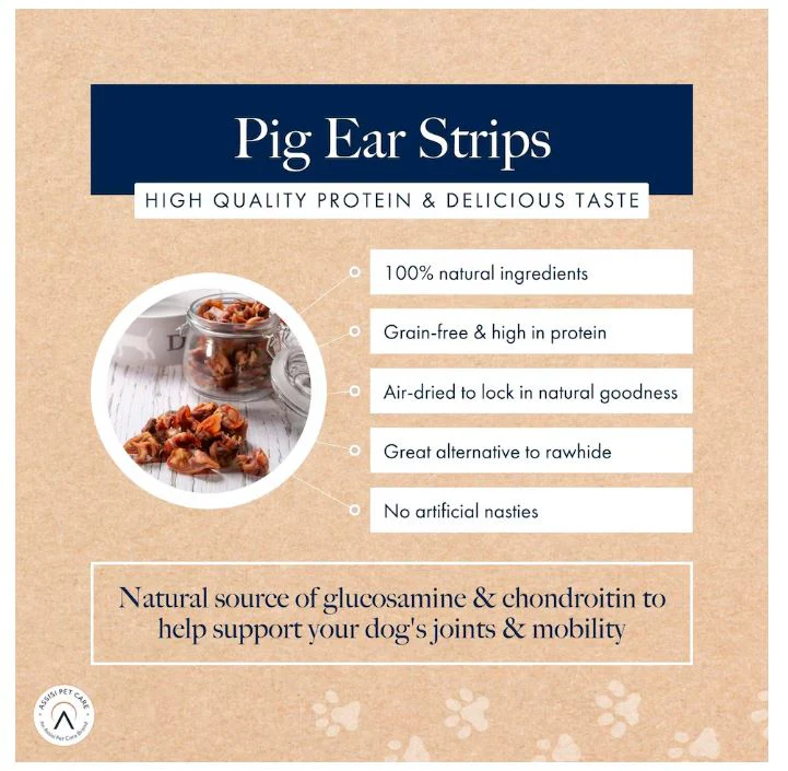 Hollings Pig Ear Strips Natural Dog Treats 150g - Image 3