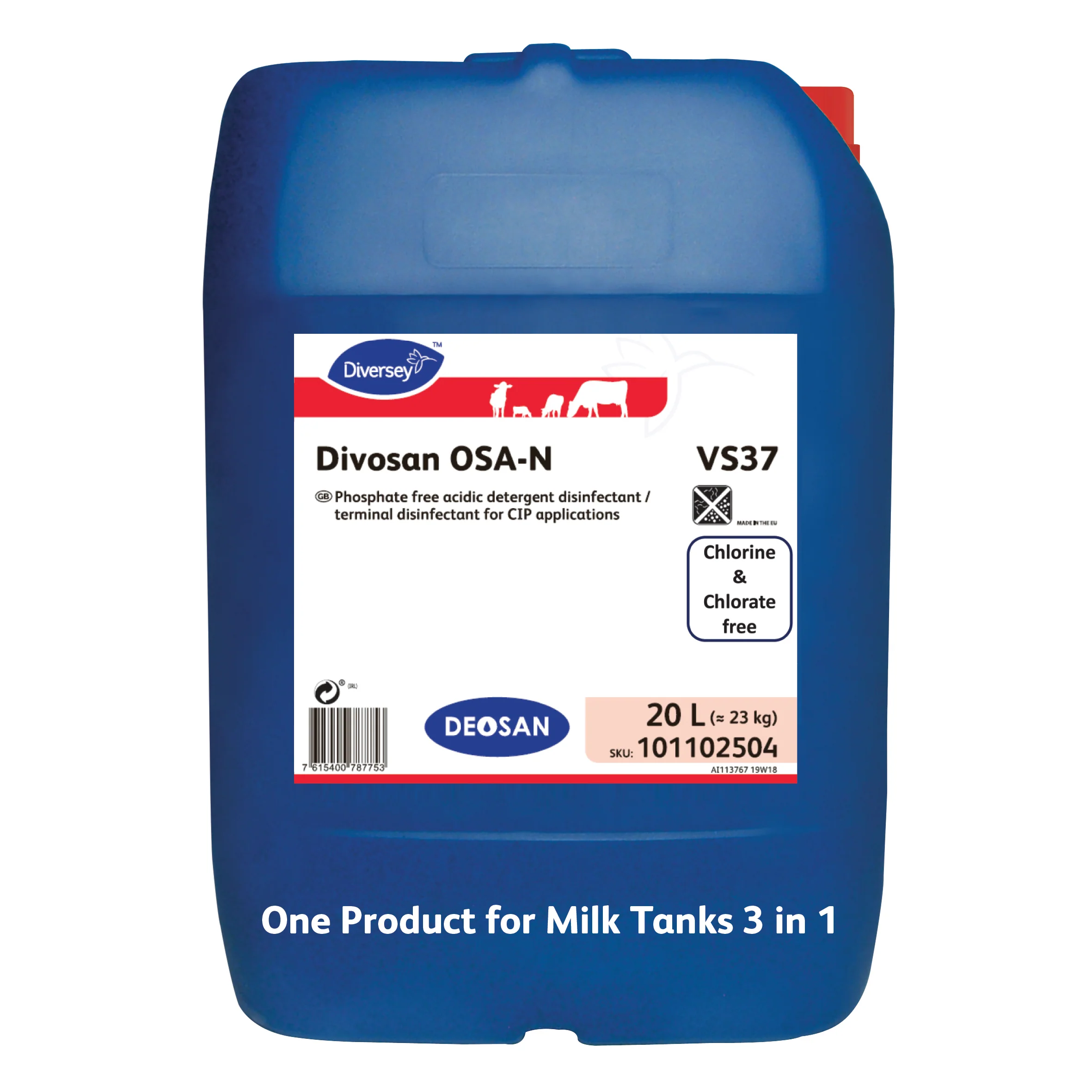 Divosan OSA-N (Chlorine Free) 20L '3 in 1'Chlorine Free