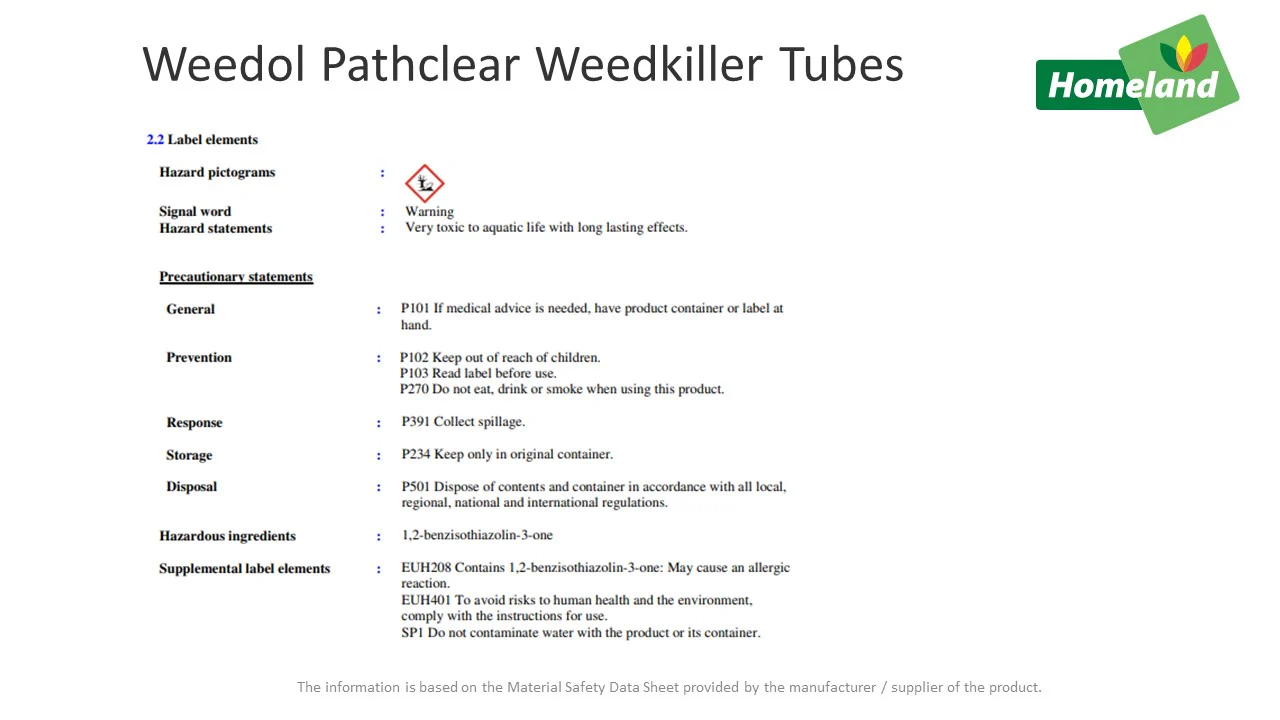 Weedol Path & Gravel Weed Control Tubes -  6 Tubes - Image 2