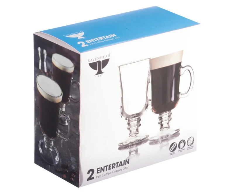 Ravenhead Entertain Set Of 2 Irish Coffee Glasses - Image 2