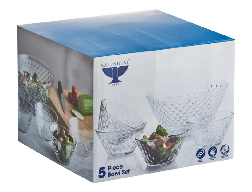 Ravenhead Essentials Jewel 5 Piece Bowl Set - Image 2