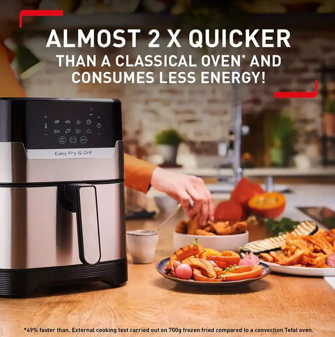 Tefal 4.2ltr S/steel Digital Air Fryer - Image 2