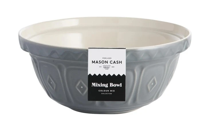 Mason Cash Colour Mix Grey Mixing Bowl 24cm - Image 2