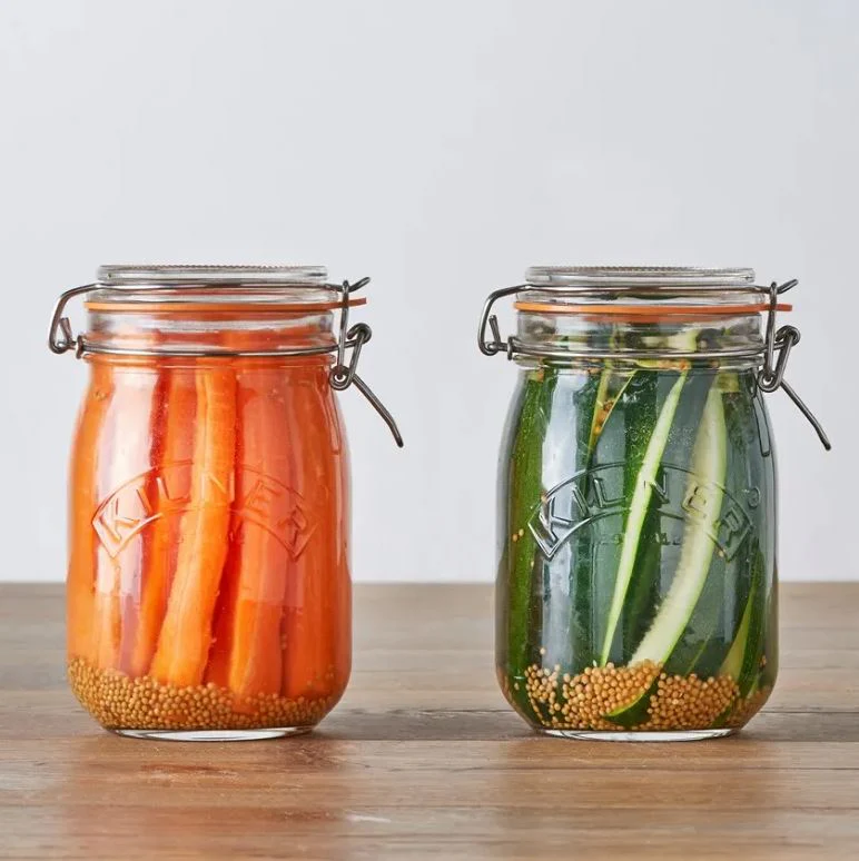 Kilner Clip Top Round Jar 1 Litre - Image 2