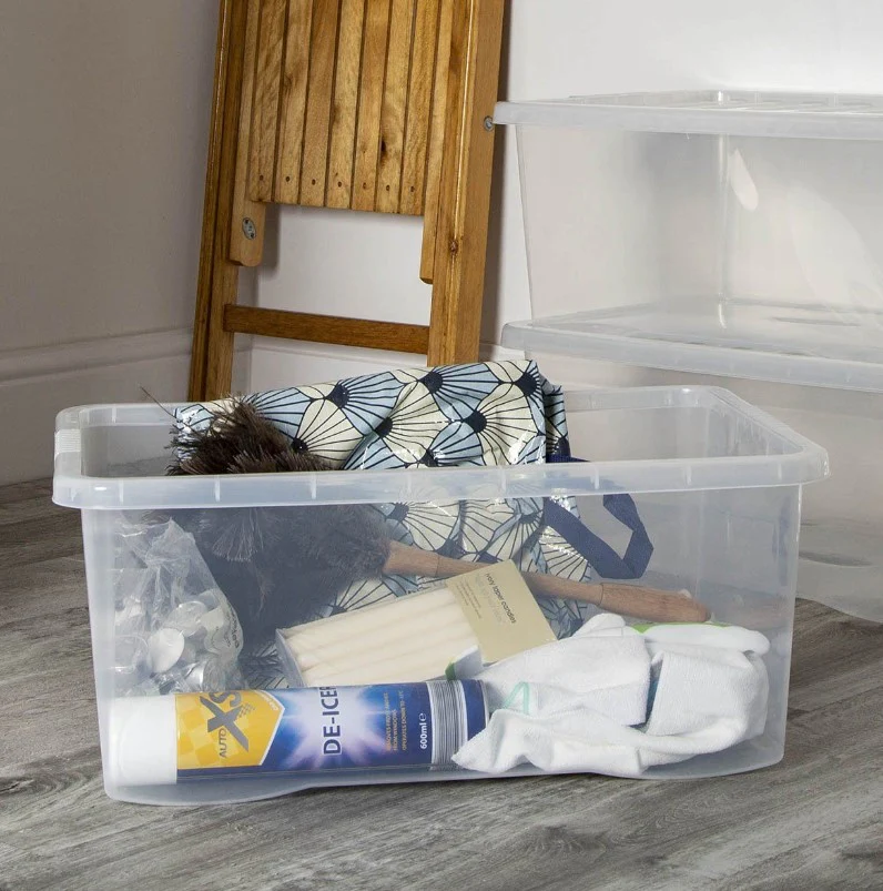 Wham 45 L Crystal Clear Box & Lid - Image 2