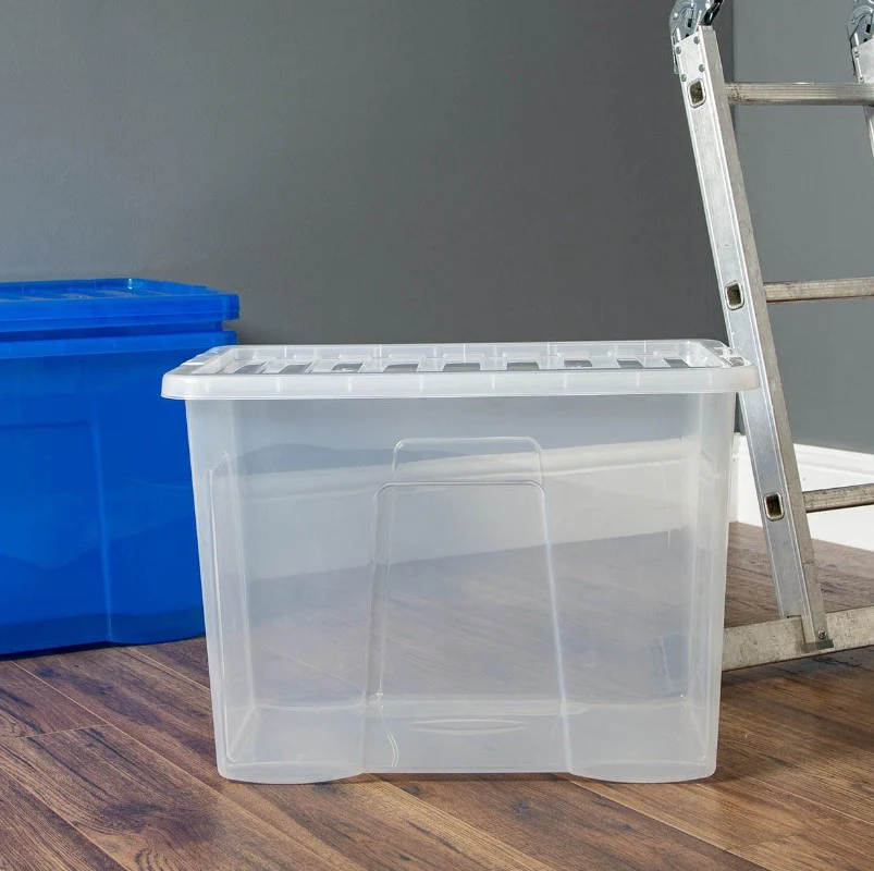 Wham 80 L Crystal Clear Box & Lid - Image 2
