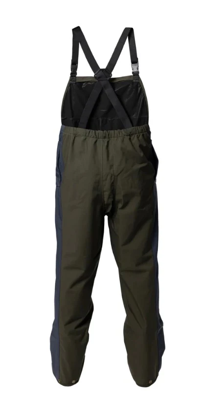 Kaiwaka Stormforce Waterproof Bib Overtrousers - Navy & Green - Image 3