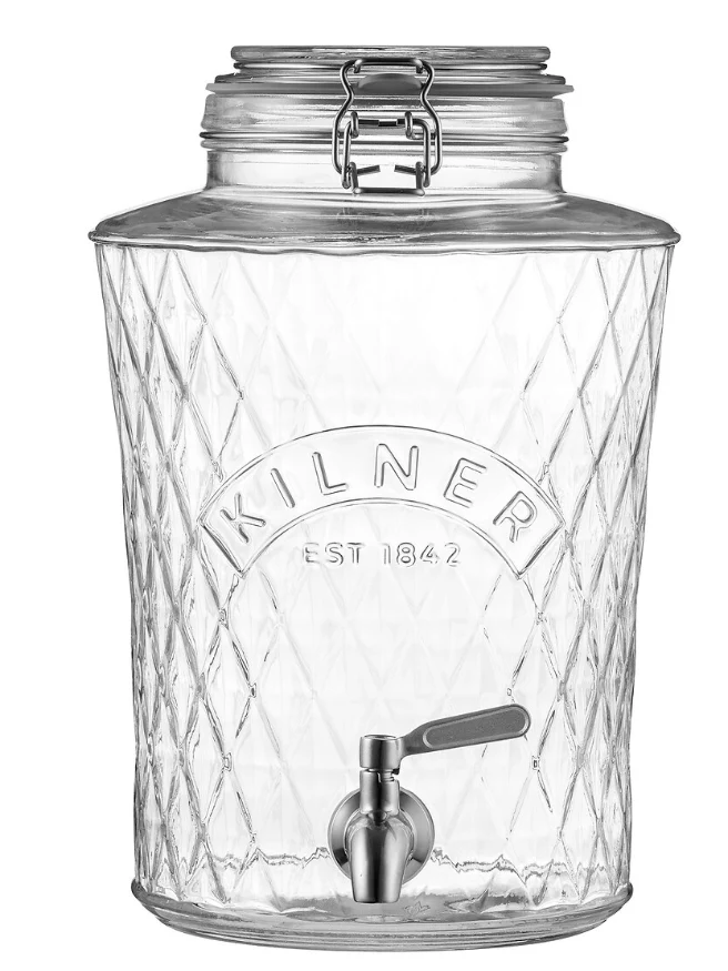 KIlner Clip Top Diamond Dispenser 5 Litre SS Tap