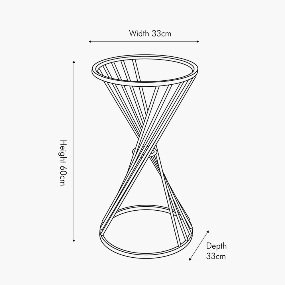 Liberty Glass and Gold Metal Small Side Table - Image 5