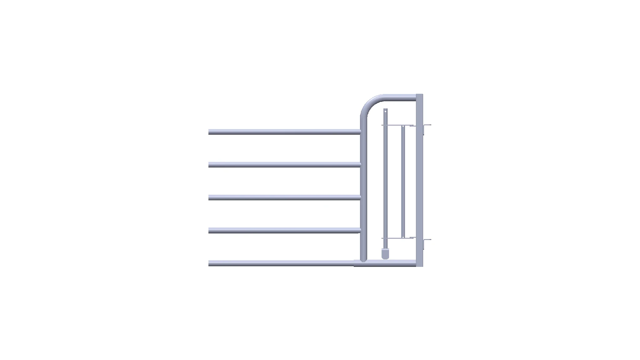 5 Bar Man Escape Gate - Front Only - Image 2