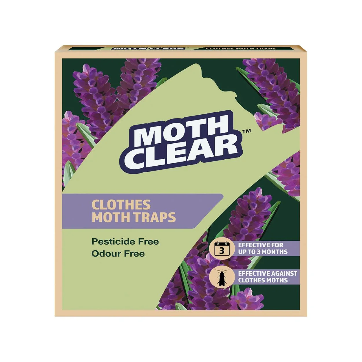 Moth Clear - Clothes Moth Traps - 2 Pack