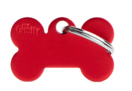 MY FAMILY Small Bone Aluminium ID Tag - Image 3
