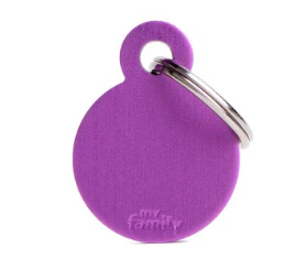 MY FAMILY Small Round Aluminium ID Tag - Image 7