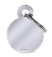 MyFamily Basic Chrome ID Tag – Small Round