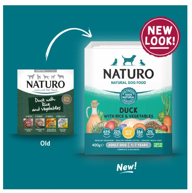 Hypoallergenic Naturo Adult Wet Duck & Rice 400g - Image 4