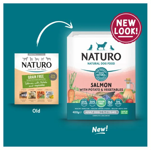 Hypoallergenic Naturo Grain Free Salmon 400g - Image 4