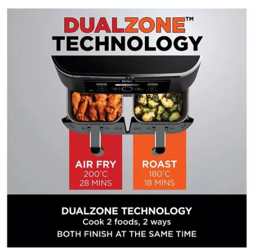 NINJA Foodi MAX Dual Zone AF400UK Air Fryer - Image 3
