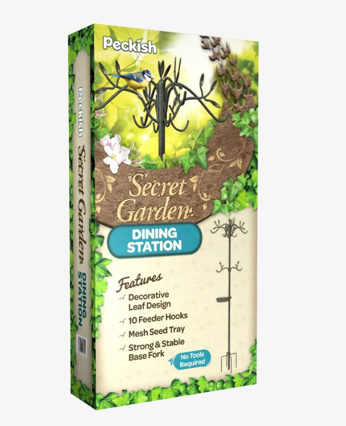 Peckish Secret Garden Bird Feeder Dining Station - Image 2