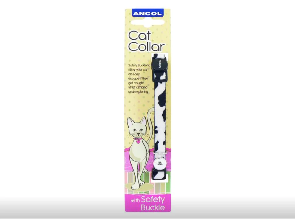 Camoflage Cat Collar Black/white - Image 2