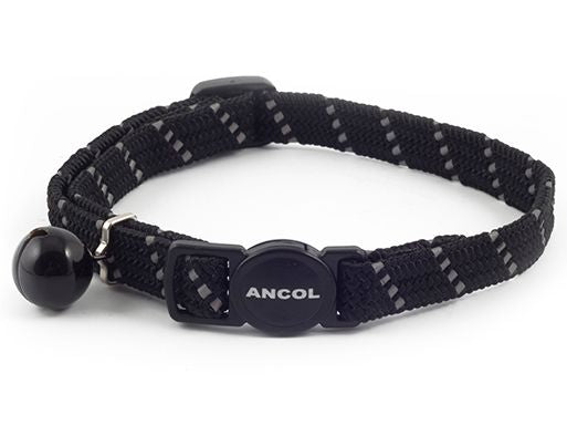 Reflective Softweave Cat Collar Black - Image 2